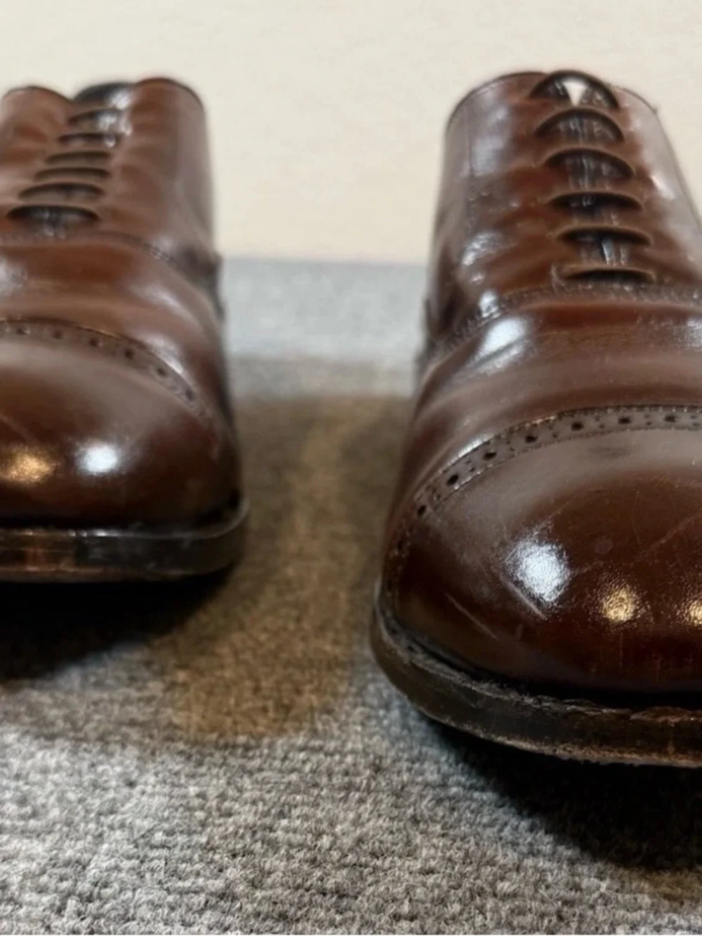 Allen Edmonds Fifth Avenue Oxford Shoes Men’s 12 3E Dark Chili Leather USA